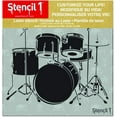 thumbnail image 2 of Drum Set Stencil Art Craft - 5.75" x 6", 2 of 3