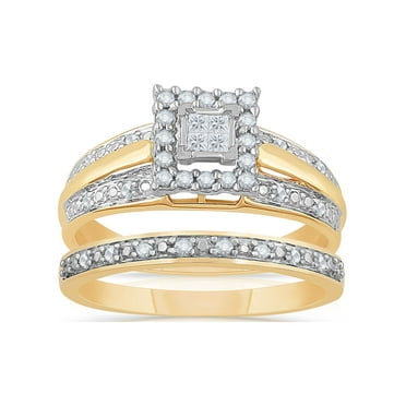 Forever Bride 1/3 Ct. T.W. Diamond Engagement Ring, 10K Yellow Gold