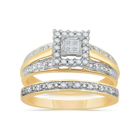 Forever Bride 1/3 Ct. T.W. Diamond Engagement Ring, 10K Yellow Gold