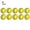 Yellow, variant on 10x Training Foam Balls Rainbow Se Practice Balls for Indoor Pract T5J5