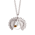 thumbnail image 1 of Hedgehog Balloon Puncture Request Sunflower Necklace Pendant Locket Jewelry, 1 of 3
