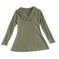thumbnail image 6 of Tumotour Plus Size Pullover Tops for Ladies' Swing Flowy Blouse To Wear with Leggings Long Sleeved V-Neck Fall Tunic Shirt, 6 of 6