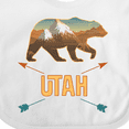 thumbnail image 4 of Inktastic Utah Vacation Bear Silhouette Boys or Girls Baby Bib, 4 of 4