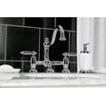 thumbnail image 5 of Kingston Brass KS3911GL Standard Mount Restoration Bathroom Bridge Faucet, Polished Chrome, 5 of 5