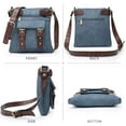 thumbnail image 4 of Dasein Women Lightweight Crossbody Bags Soft Vegan Leather Messenger Bag Shoulder Bag Travel Purse, 4 of 9
