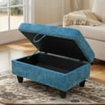 thumbnail image 4 of Flannel Living Room Storage Ottoman, 4 of 8