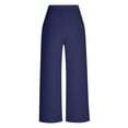 thumbnail image 6 of Ashirexll Womens Summer Pants, Casual Pants for Women, Loose High Waisted Ankle Tied Drawstring Casual Trousers, 6 of 6
