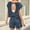 Z-New Hot Suits Navy, variant on Summer Open Back Tops For Women Criss Cross Cut Out Tee Backless Croped Short Sleeve Shirts Round Neck T Shirt Comfort Casual T-Shirt Workout Sport Yoga Blouses