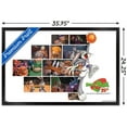 thumbnail image 3 of Space Jam - 25th Collage Wall Poster, 22.375" x 34", Framed, 3 of 3