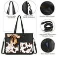 thumbnail image 4 of SENDEFN Women Tote Bag Handbags Leather Fashion Multiple pockets Bags with Adjustable Shoulder Strap, 4 of 8