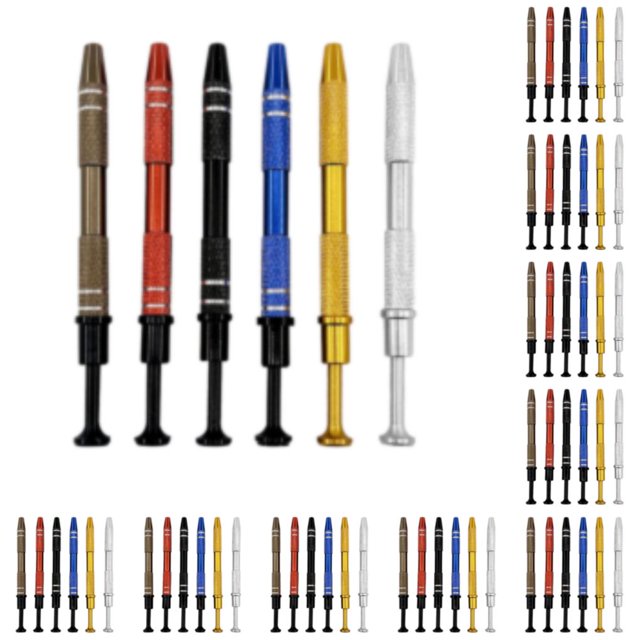 Kenally Herramienta de recolección versátil - Clip de joya con extractor de resortes de alta elasticidad Herramienta de agarre Recolector de Negro/Azul/Oro/Plata 6 piezas 10Conjunto