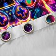 thumbnail image 4 of Feelyou Modern Gamepad Lover Curtains Pack of 2 (42x84 Each) for Boys, Video Game Player Curtains Blackout, Neon Stripes Lines Bedroom Curtains, Window Curtains Bedroom Decor, 4 of 6