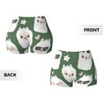 thumbnail image 5 of Vsdgher Alpaca Faces print Workout Shorts for Women Seamless Soft Smooth Gym Yoga Scrunch Active Exercise Fitness Shorts, 5 of 8