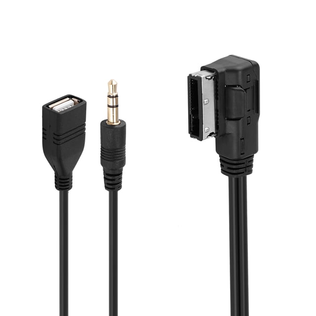 Car Music Ami Mmi Interfaz Usb 3,5Mm Macho Aux In Cable Adaptador Para Vw Audi Q5 Q7 A3 A4L A5 A1 1,5 M/5 Pies Advancent VI006335-00