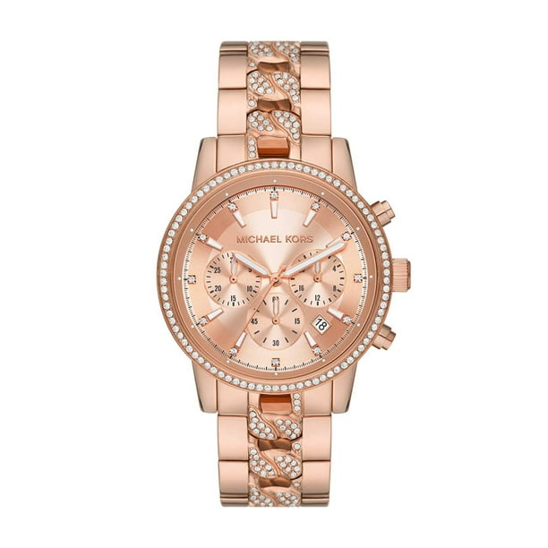 Michael kors watch women's rose gold plated stainless steel bracelet sale