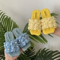 thumbnail image 3 of KaLI_store Girl Slippers Princess Fairy Style Soft Bottom Slippers Outer Wear Casual Kids Shoes Yellow,11, 3 of 5