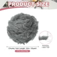thumbnail image 2 of Uxcell 35yds Faux Fur Yarn, 6 Skeins 0.8"OD 50g Soft Fuzzy Yarn Crochet Fluffy Yarn Chunky Polyester Plush Fur for Crocheting and Hand Knitting Shawls Hat Blanket Rug, Medium Gray, 2 of 6