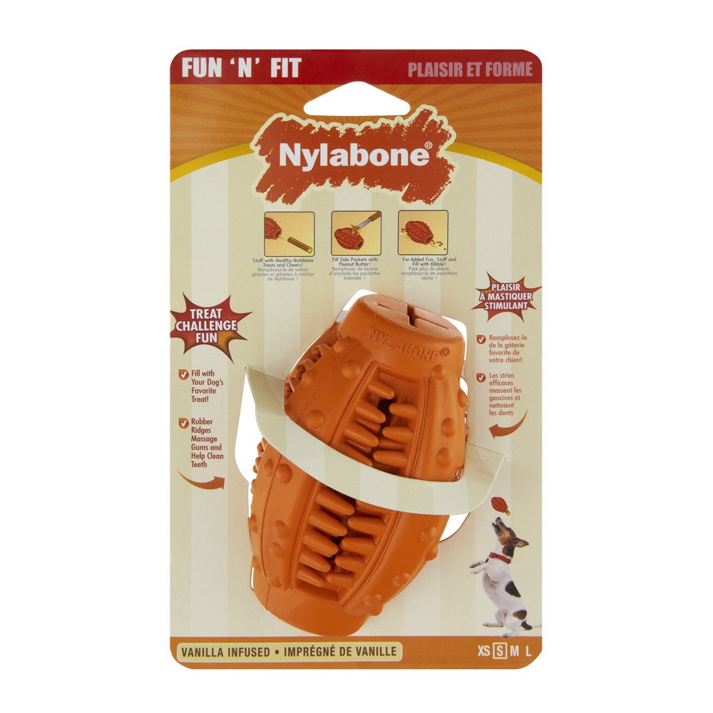 Dog Toy Treat Holder Small Cone Vanilla Infused Nylabone Fun N' Fit Lot of 2