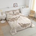 thumbnail image 3 of Erosebridal Gothic Moth Bedding Twin Comforter Set, Skull Down Comforter, Mandala Style Decor, Breathable 2-Piece, 3 of 8