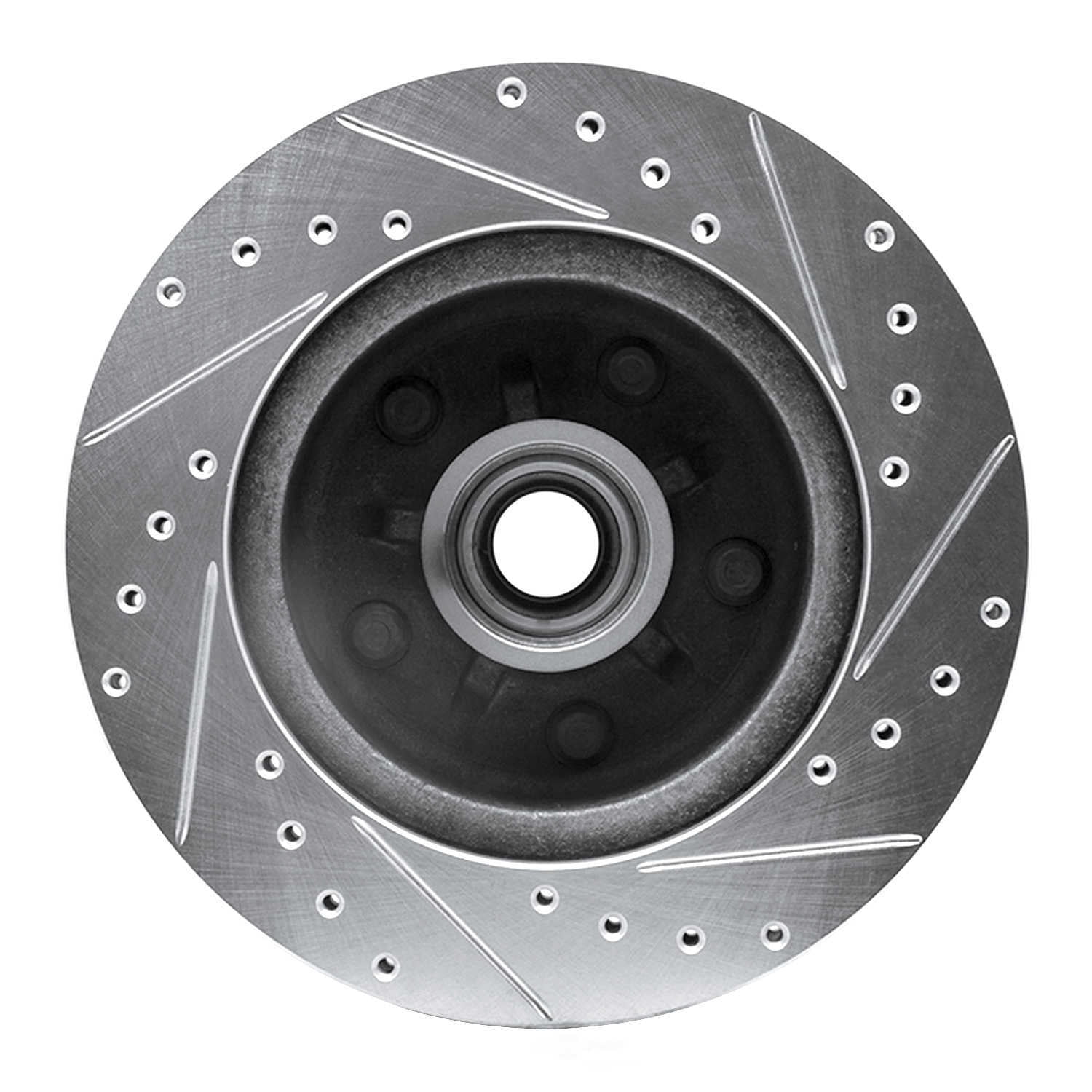 Dynamic Friction Company 631-47006L DFC Brake Rotor - Drilled And Slotted - Silver