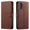 Brown, variant on Starshop Galaxy A16 5G Phone Case Cover Wallet Pouch Case With Glass Screen - Blue