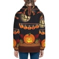 thumbnail image 6 of Pofeuu Halloween Decoration Print Teenage Zipper Hoodie Sweatshirts Hooded Casual Jackets With Pocket For Boys Girls-Medium, 6 of 6