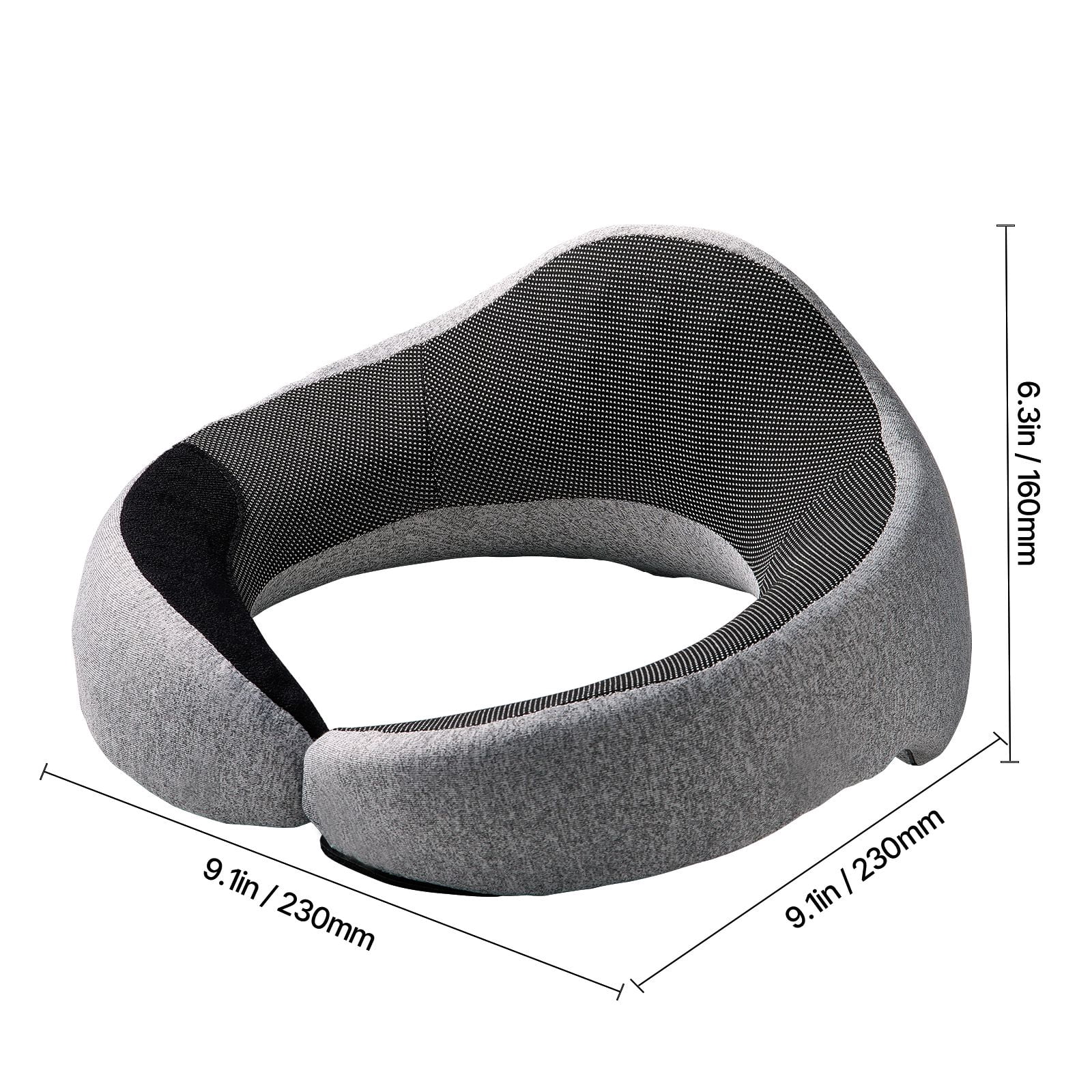 360° Rotating Dual Support Travel Pillow, Ergonomic Neck Curve Fit Pressure Relief, Comfortable Head Neck Support for Airplane Car Office Nap
