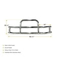 thumbnail image 5 of Small Model Deer Grille Guard Compatible for Peterbuilt (2022) with Brackets - 84-2/5"x10"x25-1/2" Heavy Duty Polished Stainless Steel Grille Guard for Trucks, 5 of 9
