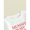 thumbnail image 6 of Suealasg Toddler Baby Boys Girls Valentine's Day Clothes 6M 1T 2T 3T Long Sleeve Letter Print Sweatshirt Heart Print Pants Sets 2 Piece Kids Girls Boys Spring Outfits, 6 of 9