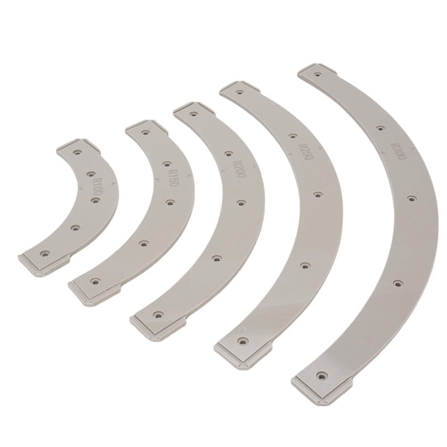 Plantilla De Radio De Esquina, R100 R150 R200 R250 R300 Herramienta De Ayuda Para Corte De Plantillas De Radio De Carpintería Accesorio Extraíble Material Plástico Para