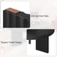thumbnail image 4 of Mesa de Centro Redonda para Sala de Estar, Mesas Centrales Modernas de 33.5" con Patas Acanaladas, Mesa de Sofá Decorativa de Madera para Espacio Pequeño, Fácil de Ensamblar, 4 of 9