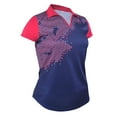 thumbnail image 1 of Monterey Club Women's Sweet Sparkling Contrast Golf Polo Shirt #2609, 1 of 3