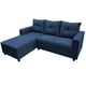 thumbnail image 3 of Sala Esquinera El Bazar Store Demeter Azul marino 210x160 cm Tela Lino nacional Modular Chaise love seat, 3 of 6