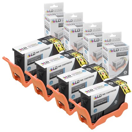 Compatible Lexmark 150XL / 150 / 14N1614 Set of 4 Black Cartridges for Lexmark Pro 715  Pro 915  S315  S415 & S515 s