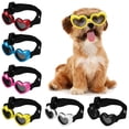 thumbnail image 3 of Stylish Small Dog Sunglasses Protective Pet Goggles With Adjustable Strap Windproof Heart Shaped Eye Wear For Outdoor Adventures, 3 of 3