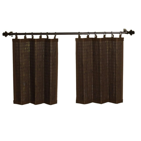 Versailles Brise-Brise en Bois de Bambou à Anneaux 48po x 24po