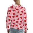 thumbnail image 7 of Kdxio Strawberry Print Womens Oversized Hoodies Sweatshirts Hooded Pullover Tops Sweaters Casual-Medium, 7 of 7