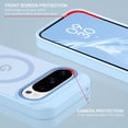 thumbnail image 2 of DOMAVER Google Pixel 10 Case / Google Pixel 10 Pro Case 6.3", Magnetic MagSafe Compatible, Slim Shockproof Protective Cover, Translucent Matte, Blue, 2 of 9