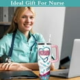 thumbnail image 3 of 40 oz Tumbler School Nurse Gifts for Women with Handle Gifts for Nurses Double Insulated Stainless Steel Travel Coffee Mug with Lid and Straw, 3 of 6