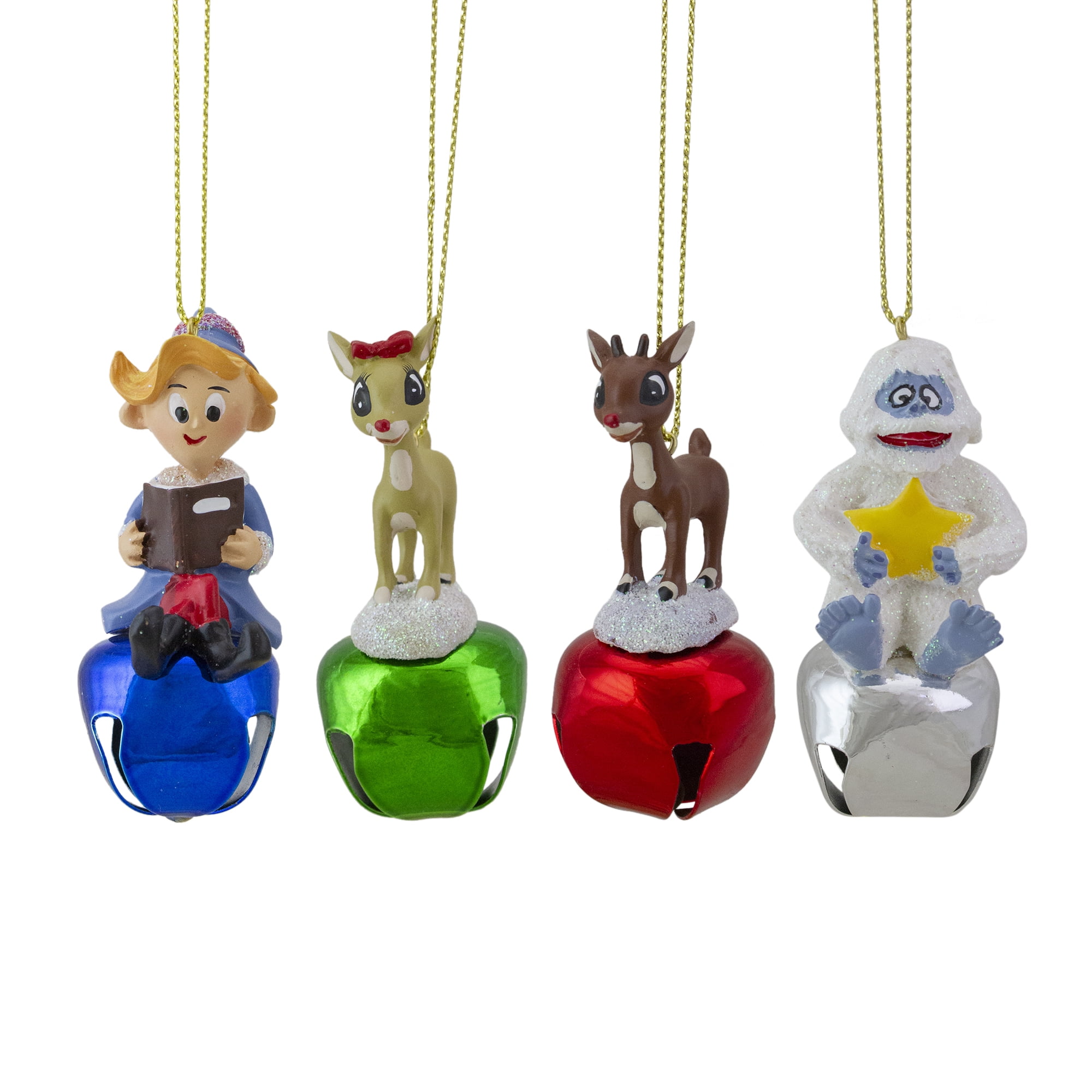 Set of 4 Rudolph The RedNosed Reindeer Character Jingle Buddies