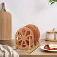 thumbnail image 6 of Fufafayo under $5 Bamboo Dish Rack, Multifunctional Cup and Book Storage Rack, 3 Slots Cutting Board Racks Plate Rack Stand Pot Lid Holder for Bowl, Cup, Cutting Board and More, 6 of 6