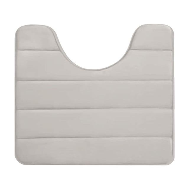 Rbaofujie Hallway Rug Memory Foam Bath Mat U Shape Toilet Mats Bathroom Rugs Soft Comfortable Water Quick Drying Absorption Non-Slip Thick Machine Washable Easier To Dry Dark Baby Mat for Floor