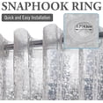 thumbnail image 2 of Doublure de Rideau de Douche Imperméable Sans Crochets en PEVA 71 Pouces x 74 Pouces Sans Crochets pour Salle de Bain, Rideaux de Douche en Pierre Douce Oie, 2 of 5