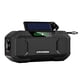 thumbnail image 1 of Radio de emergencia Altavoz Bluetooth a prueba de salpicaduras Radio portátil AM/FM con manivela solar con antorcha Lámparas de lectura LED Panel solar Banco de energía de 5000 MAH Radio dinamo para, 1 of 6