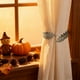 thumbnail image 5 of Paquete de 2 alzapaños para cortinas, diseño bohemio de ramas de trigo, sin taladro, con cuerda para cortinas de ventana y clips incluidos., 5 of 6