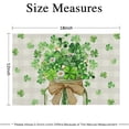 thumbnail image 4 of St Patricks Day Placemats Set of 4 St Patrick''s Day Placemat St Patricks Day Kitchen Place mats 12 x 18 Inches Spring Holiday Vase Dining Table Mats Indoor for Kitchen Table Washabl, 4 of 5