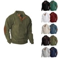 thumbnail image 7 of Sweater Mens,  Knit Sweater Men, Men's Outdoor Casual Stand Button Long Sleeve Sweater, 7 of 7