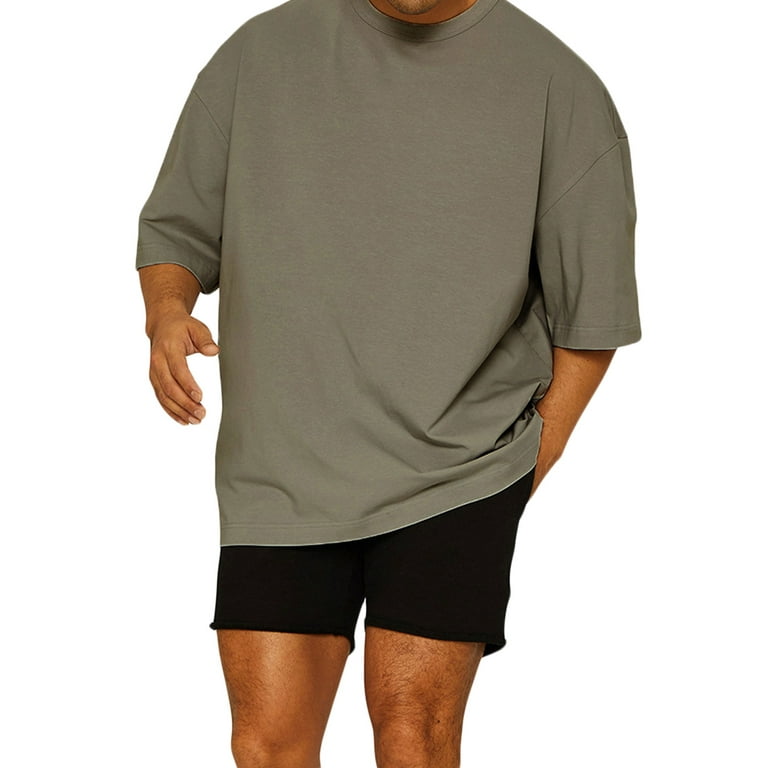 Workout Shirts Short Sleeve Oversized Hipster Loose Gym Shirts
