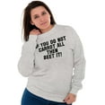 thumbnail image 4 of Funny Don't Carrot All Beet It Pun Unisex Plus Fleece Graphic Sweatshirt Brisco Brands 2X, 4 of 5