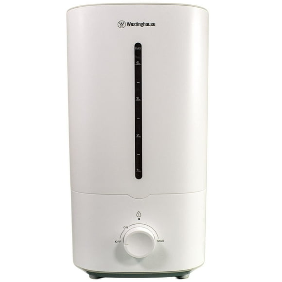 Westinghouse Ultrasonic Humidifier, 4.5L Top Filling Quiet Air Humidifier with Low Water Alarm, Adjustable Mist Output for Large Bedrooms